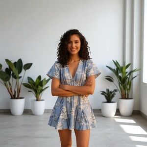 ASOS summer short romper  fit flare